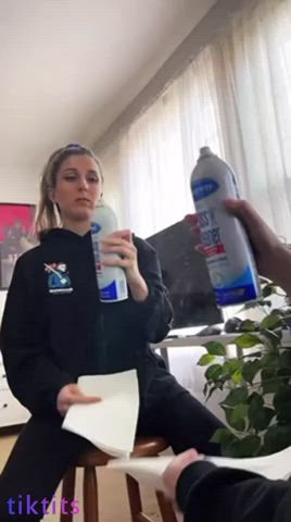 Blonde MILF Mom Natural Tits Small Tits TikTok Tits clip