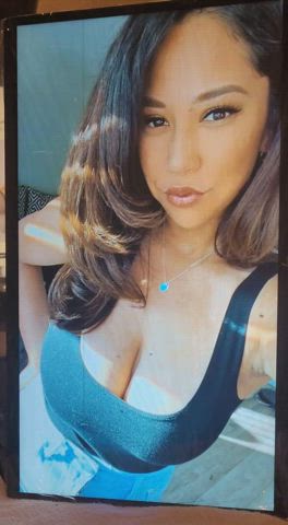 cleavage cum cumshot filipina tits tribbing tribute clip