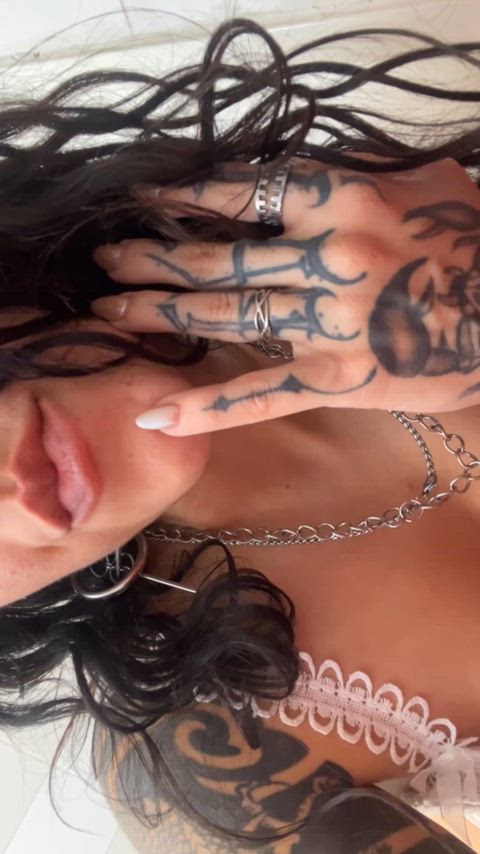 drool drooling goddess spit clip
