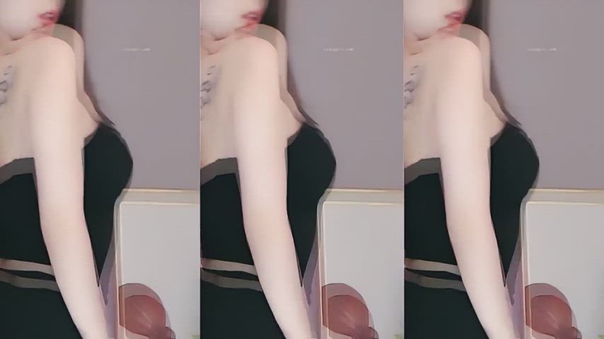 苏樱 Hot chinese babe dancing in black (close up)