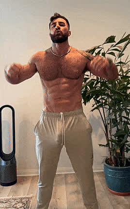 bulge cock gay hung jock muscles clip
