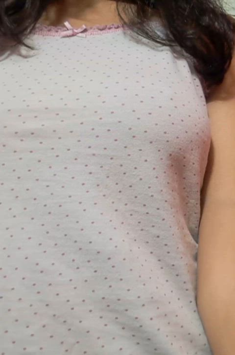 cowgirl cute nsfw nipples petite tease teen tits titty drop topless clip