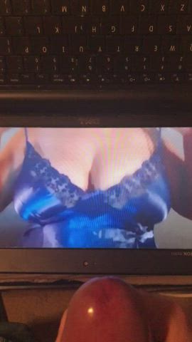 big tits cum tribute clip