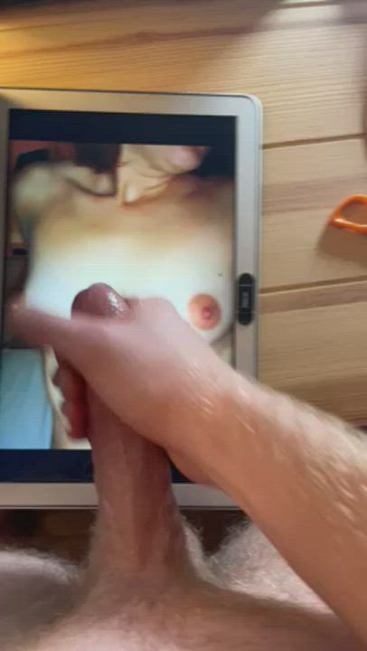 bwc boobs cock hotwife jerk off milf natural tits nipples tits tribute clip