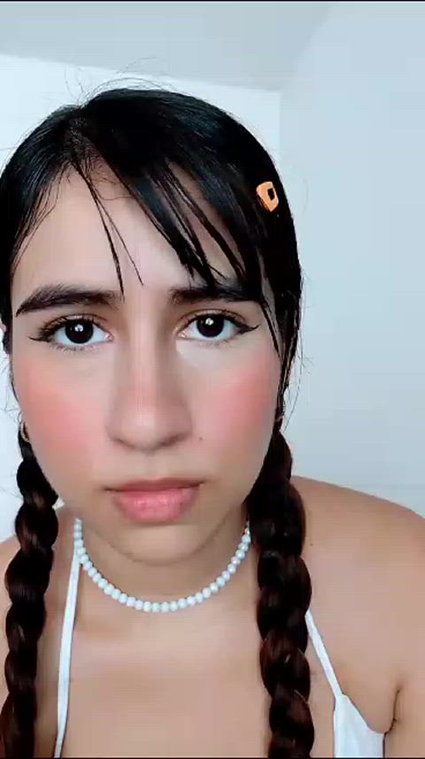 Fantasizing of White Cock in my Latina mouth