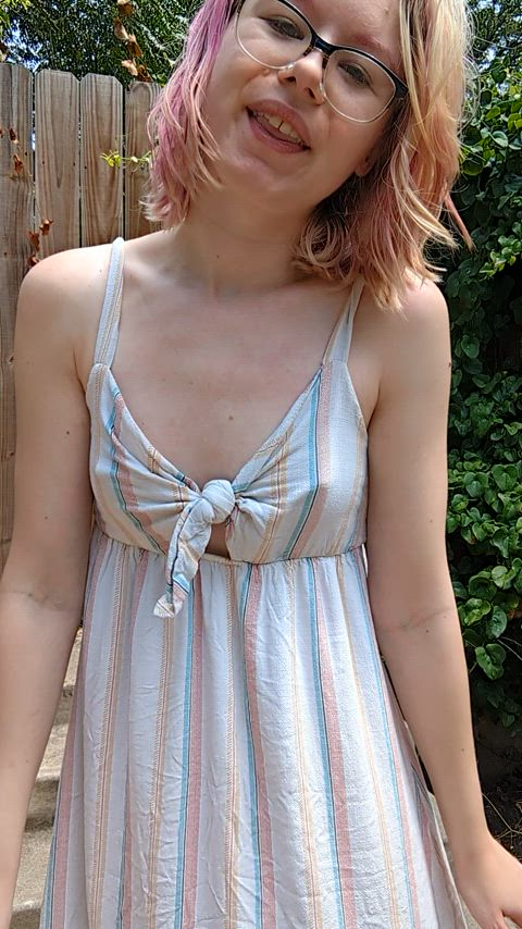 It's fun teasing you outside