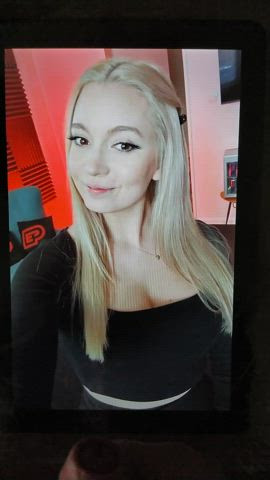 big tits blonde celebrity cum cumshot czech facial gamer girl tiktok tribute clip