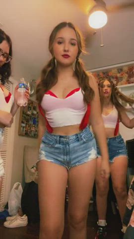 Jean Shorts Teen TikTok clip