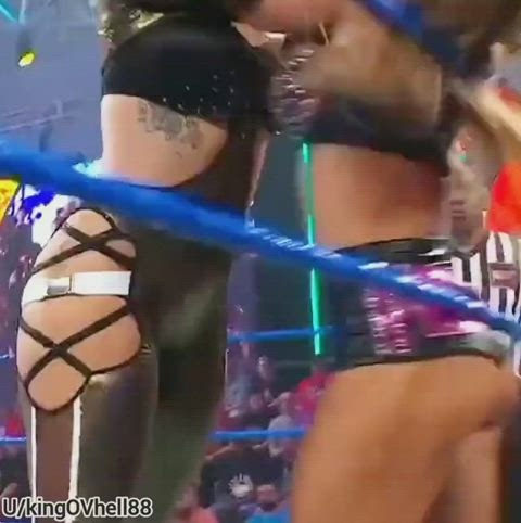 ass booty fitness wrestling clip