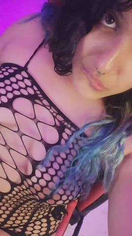 amateur cute fishnet homemade huge tits natural clip