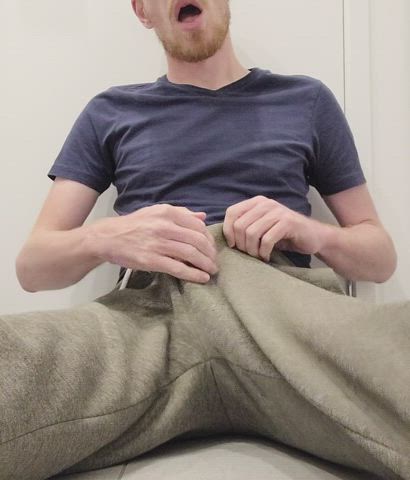 big balls big dick male masturbation solo strip clip