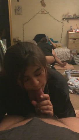balls sucking big ass blowjob chubby cute deepthroat pov sucking teen clip