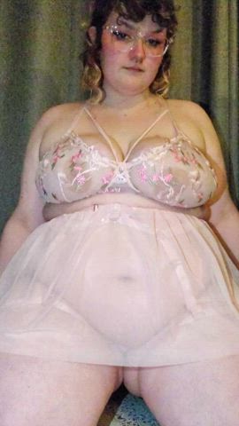 bouncing in cute pink lingerie :3 β‘