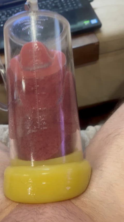 amateur big balls penis pump clip