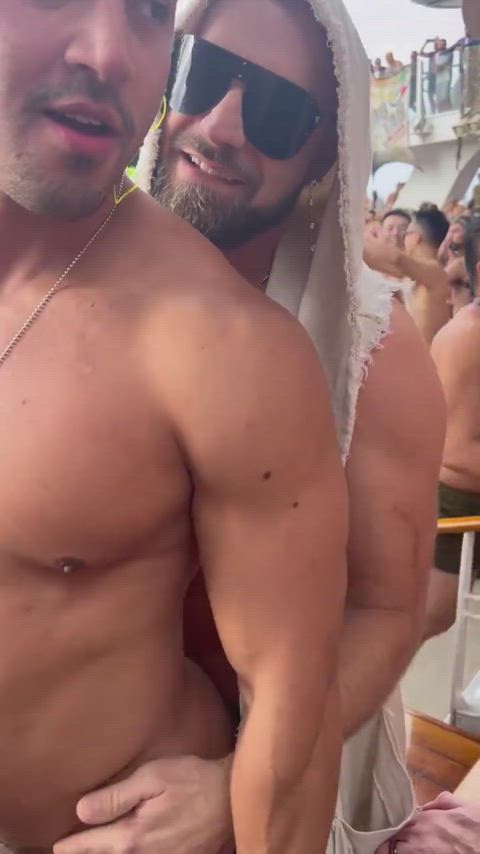 anal cock exhibitionism exhibitionist fat cock gay nsfw party public sex clip