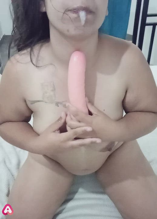 Dildo Spit Sucking clip