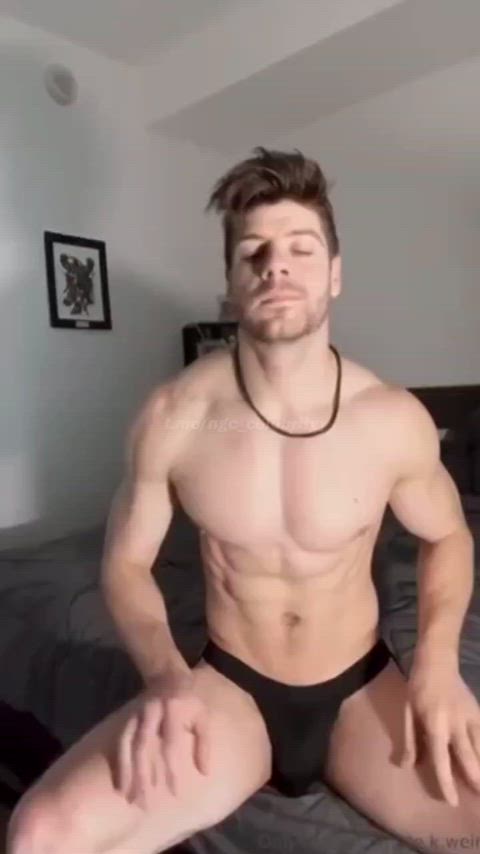 amateur jock muscles clip