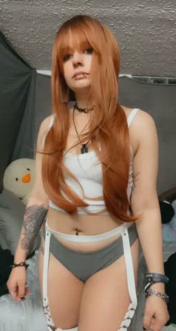 petite redhead tongue fetish clip