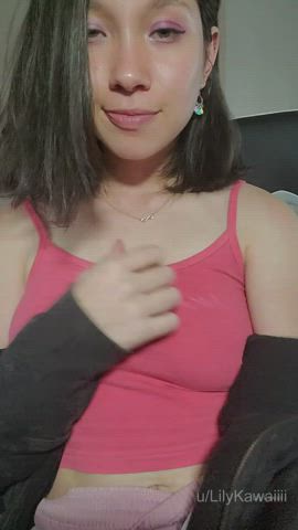 kawaii girl nipples selfie clip
