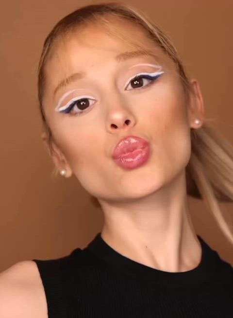 ariana grande babe blonde celebrity cute face fuck kissing lips sexy slut clip