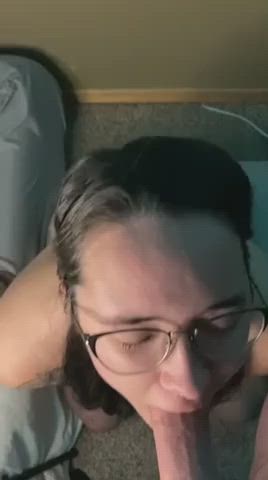 Amateur Cumshot Facial Glasses clip