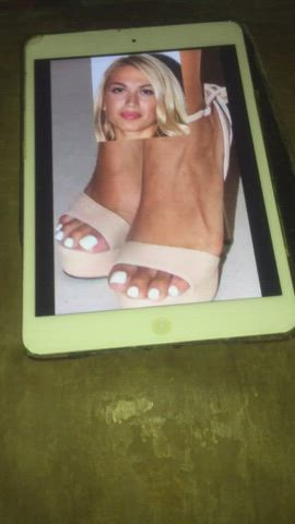 cum on feet cumshot feet fetish clip