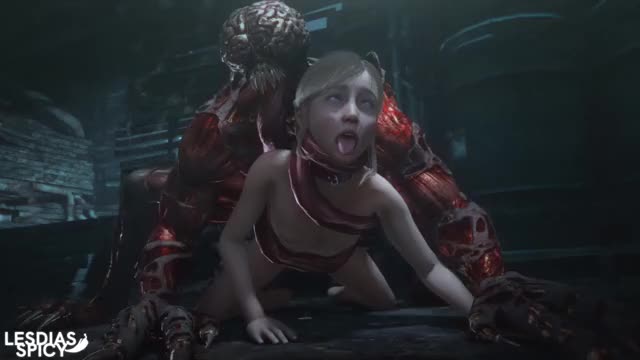 410558 - 3D Animated Lesdias Licker Resident Evil Resident Evil 2 Remake Sherry Birkin