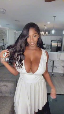 Busty Cleavage Dress clip