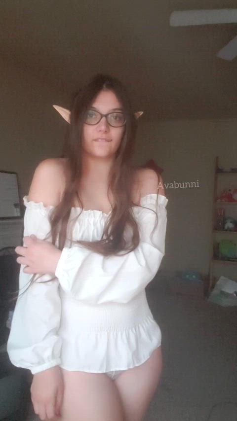 boobs brunette cosplay cute elf lingerie onlyfans petite solo tits just-boobs nsfw-cosplay