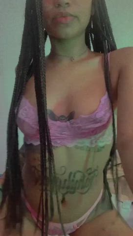 ebony latina model seduction skinny small tits tattoo teen clip