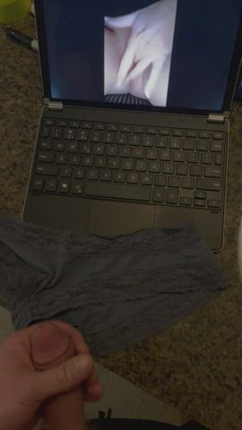 Cum Masturbating Panties clip