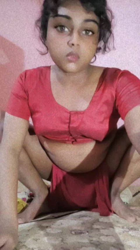 belly button chubby indian saree shemale trans transgender belly clip