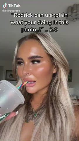 Blonde Cum Facial TikTok clip