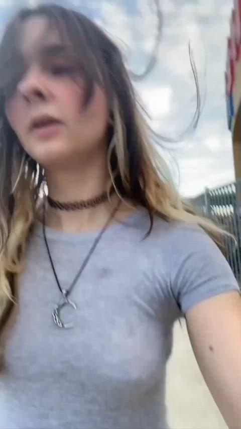 boobs bouncing bouncing tits erect nipples nipple nipple piercing nipples small nipples