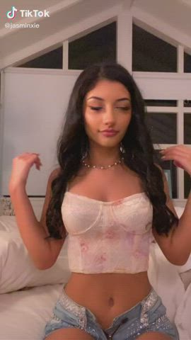Eye Contact Handjob Tease Teen TikTok clip