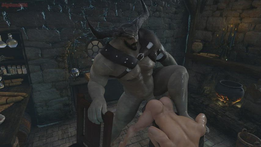 3d gay monster cock size difference clip