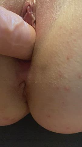 Mrs.Slutwife4780 enjoying a little extra thickness 😍