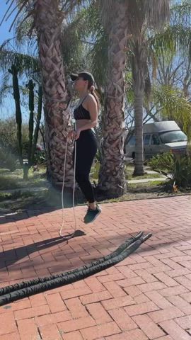 Spandex Victoria Justice Workout clip