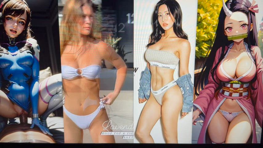 bikini gooning pmv rule34 split screen porn r/gooned clip