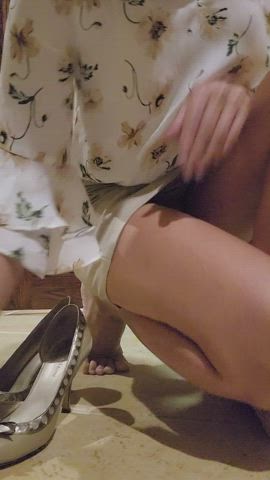 Love how my heels coordinate with my panties...