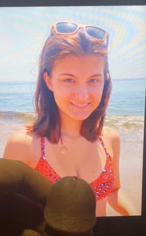 beach bikini cumshot teen tribute clip