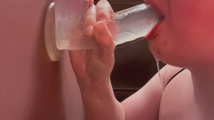 busty deepthroat dildo onlyfans pale solo spit sucking white girl clip