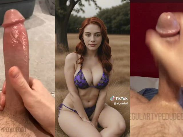 asmr babecock cock cum cute jerk off male masturbation moaning tiktok tits clip