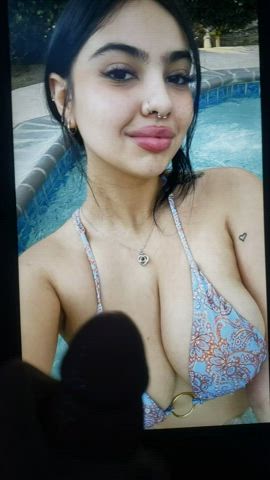 big tits cum pretty tribute clip