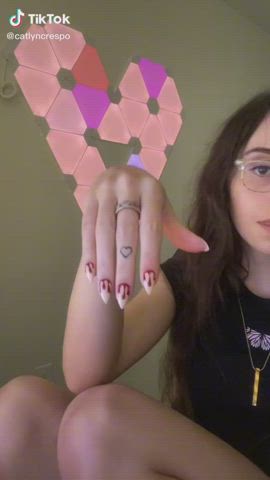 Glasses Handjob TikTok Tongue Fetish clip