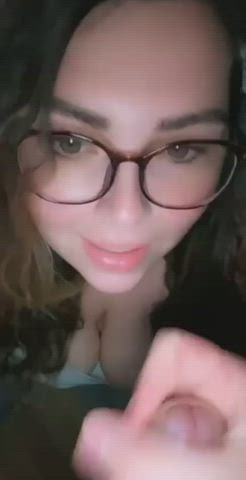I guess he loves my new glasses 💦