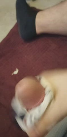 cum cumshot jerk off male masturbation masturbating panties clip