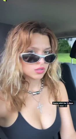 Car Cleavage Tits clip