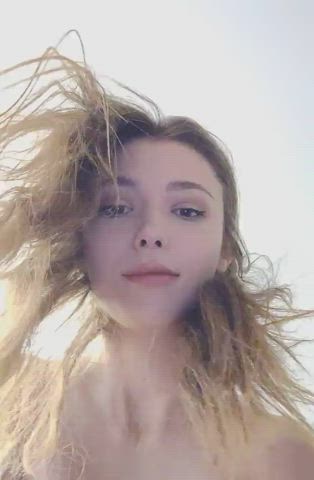 blonde boobs pov clip