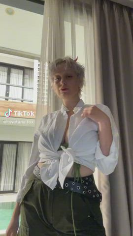 big tits boobs cute huge tits natural tits solo tiktok tits clip